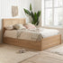 Corxley Rattan Ottoman Bed Oak